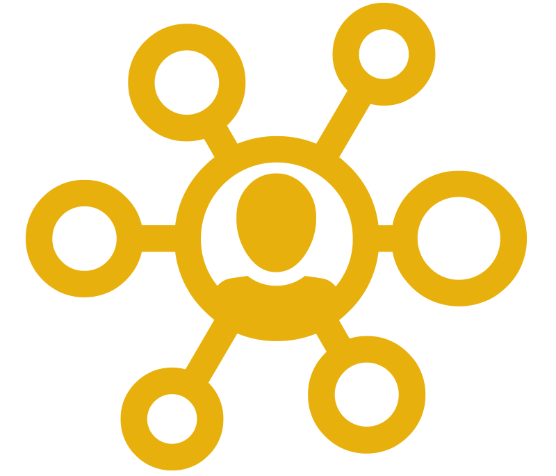 Icon showing a connected company culture